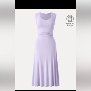 OGL Lavender Midi Dress NWT Built in Bra